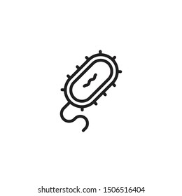 Bacteria Icon Microbe Symbol Virus Sign Stock Vector (Royalty Free ...