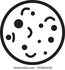 bacteria icon on white background. flat style. bacteria icon for your web site design, logo, app, UI. danger bacteria symbol. bacteria sign. 
