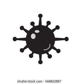 bacteria icon on white background. bacteria sign.