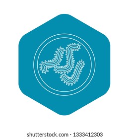 Lot of bacteria icon. Outline illustration of lot of bacteria vector icon for web
