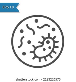 Bacteria Icon. Professional, pixel perfect icon, EPS 10 format.
