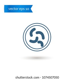 bacteria. bacteria icon. sign design. Vector EPS 10.