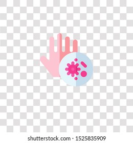 bacteria icon sign and symbol. bacteria color icon for website design and mobile app development. Simple Element from hygiene routine collection for mobile concept and web apps icon.