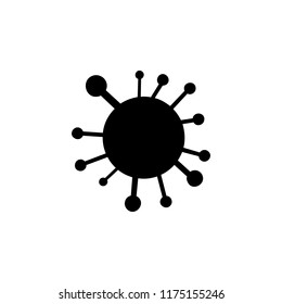 bacteria icon. Simple glyph vector of Medicine set for UI and UX, website or mobile application on white background