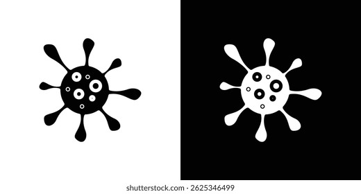 Bacteria icon simple line vector. Symbol, logo.