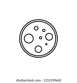 bacteria icon. Simple outline vector of Medicine  set for UI and UX, website or mobile application