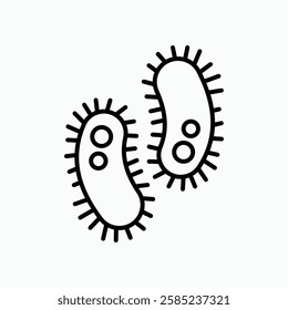 Bacteria icon. simple vector icon