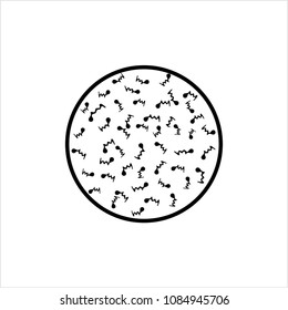 Bacteria Icon, Bacteria Vector Art Illustration