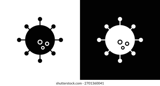 Bacteria icon. Vector illustration. Flat design.