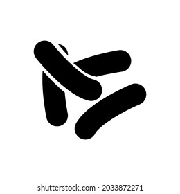 Bacteria icon vector. bacteria illustration sign. microbe symbol.