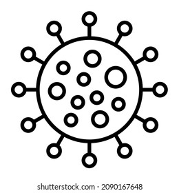 Bacteria icon vector image. Can also be used for web apps, mobile apps and print media.