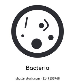 Bacteria icon vector isolated on white background for your web and mobile app design, Bacteria logo concept