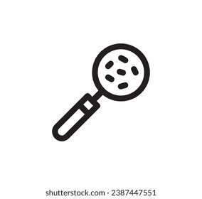 Bacteria icon vector. Linear style sign for mobile concept and web design. Bacteria symbol illustration. Pixel vector graphics - Vector.