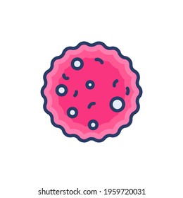 Bacteria icon in vector. Logotype