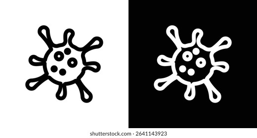 Bacteria icon vector simple element illustration editable