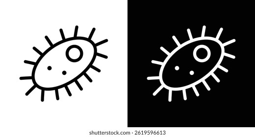 Bacteria icon Vector symbol in trendy flat style