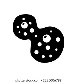 Vector de icono de bacterias. Signo de ilustración de virus. símbolo microbio. logotipo de biología.