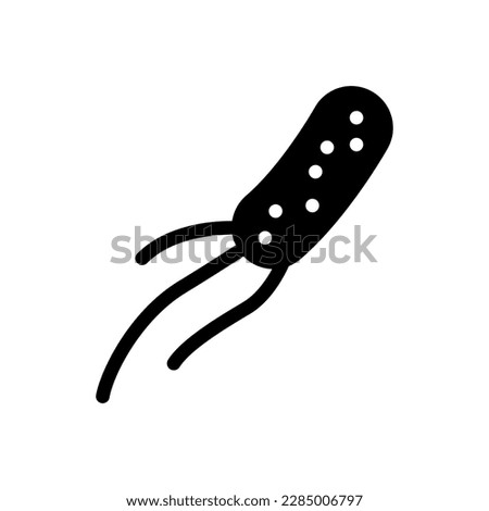 Bacteria icon vector. Virus illustration sign. microbe symbol. biology logo.
