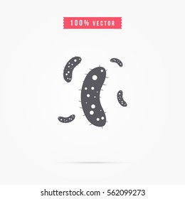 bacteria icon. virus sign