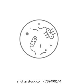 bacteria icon. Web element. Premium quality graphic design. Signs symbols collection, simple icon for websites, web design, mobile app, info graphics on white background