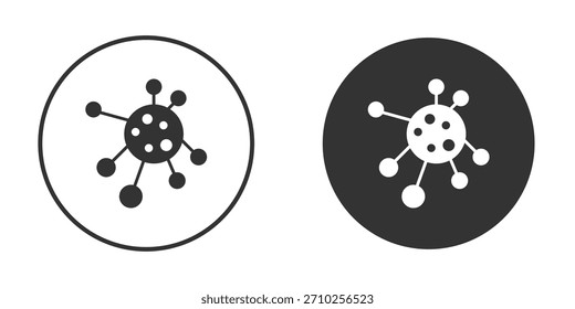 Bakteriensymbol für Website-Design, Logo für Web und Apps.