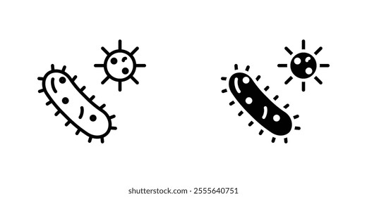 Bacteria icons for app and websites.