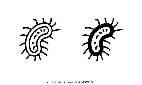 Bacteria Icons, Dual Style Icon Set