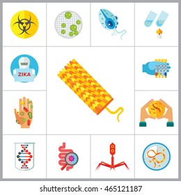 Bacteria Icons Set