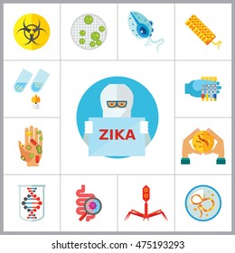 Bacteria Icons Set