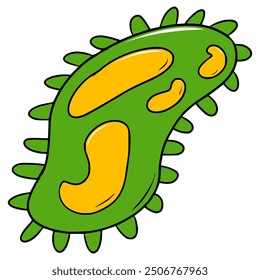 bacteria illustration hand drawn isolated vector