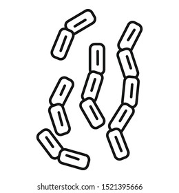 Bacteria infection icon. Outline bacteria infection vector icon for web design isolated on white background