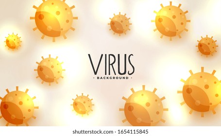 bacteria infection or virus flu background design