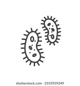 Bacteria isolated icon. vector illustration.