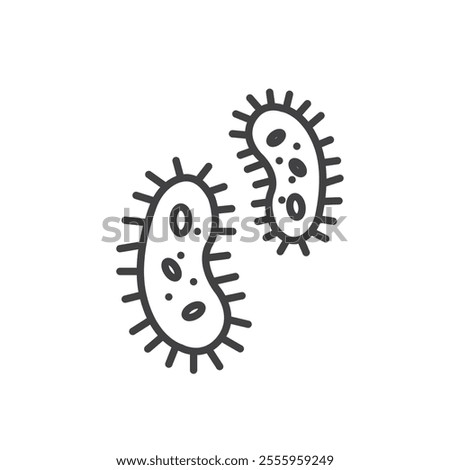 Bacteria isolated icon. vector illustration.