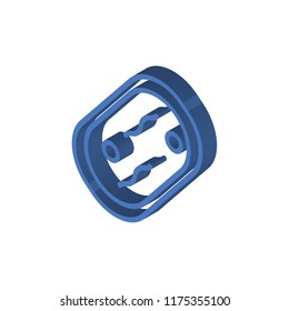 Bacteria isometric left top view 3D icon