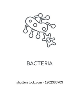 Bacteria linear icon. Bacteria concept stroke symbol design. Thin graphic elements vector illustration, outline pattern on a white background, eps 10.