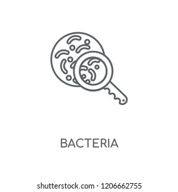 Bacteria linear icon. Bacteria concept stroke symbol design. Thin graphic elements vector illustration, outline pattern on a white background, eps 10.