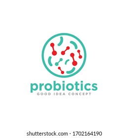 Bacteria Logo design Vector Template