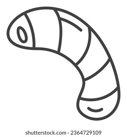 Bacteria or Microbe abstract vector concept icon or symbol in outline style