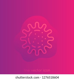 bacteria, microbe, vector trendy icon