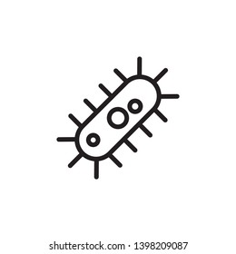 bacteria, microbe, virus icon, illustration template