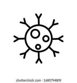 Symbol für Bakterien-, Mikrobe- und Virus-Vektorillustration