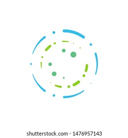 bacteria / microbes circle design vector