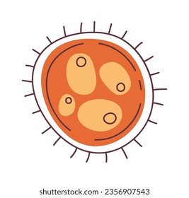 Bacteria Microbes Icon Vector Illustration