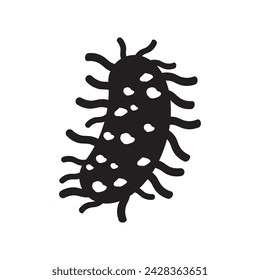 Bacteria, microbes, virus icon vector a symbol template