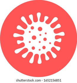 Bacteria, Microbes and Virus, sign and symbols in flat design health with elements for mobile concepts and web apps. Collection modern infographic logo and pictogram. Corona Virus Vector icon. 