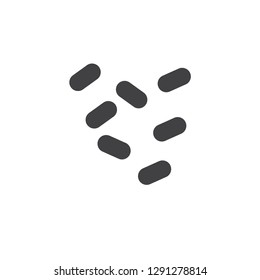 Bacteria microorganism vector icon. filled flat sign for mobile concept and web design. Bacterium virus simple solid icon. Symbol, logo illustration. Pixel perfect vector graphics