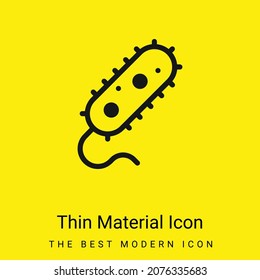 Bacteria minimal bright yellow material icon