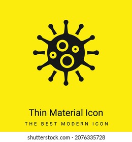 Bacteria minimal bright yellow material icon