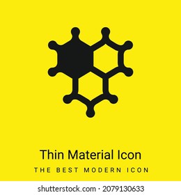 Bacteria minimal bright yellow material icon